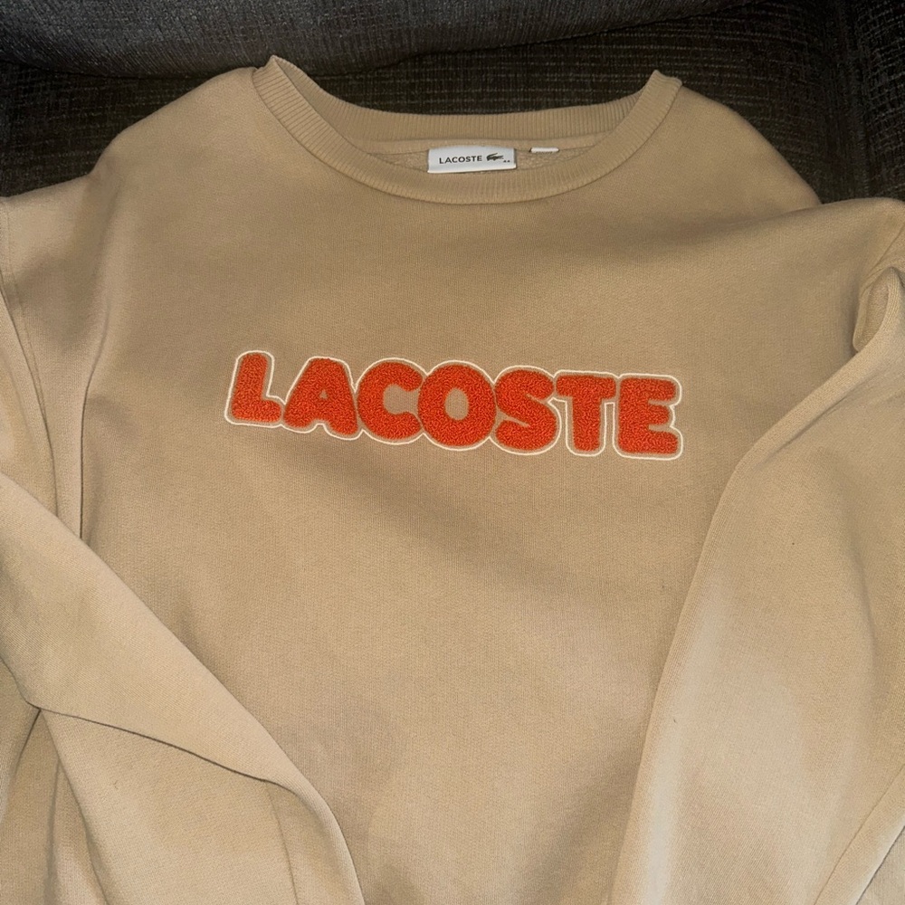 Lacoste women’s Beige Crewneck Sweater